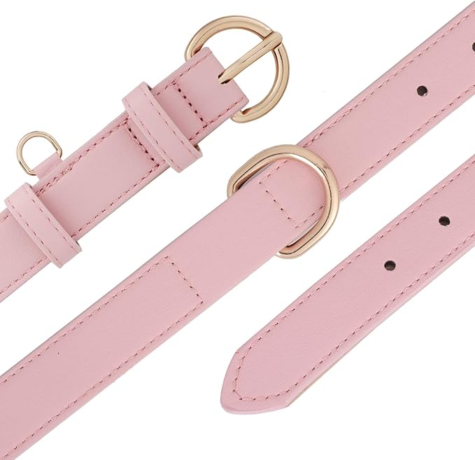 WHIPPY Soft Padded Leather Dog Collar for Small Medium Large Dogs Heavy Duty Dog Collar with Adjustable Rust-Proof Metal Hardware