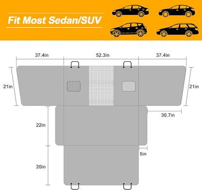 Premium Dog Back Seat and Door Cover for Sedans SUV