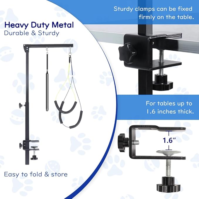 KELIXU Dog Grooming Arm with Clamps