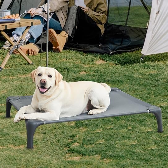Elevated Dog Bed for Medium Dogs 150lbs, Durable