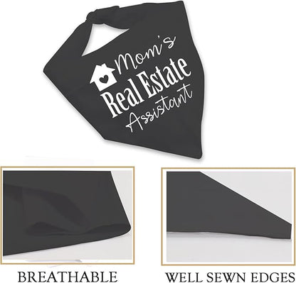 JXGZSO 1 Piece Real Estate Dog Bandana Mom's/Dad’s