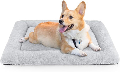 SIWA MARY Dog Bed Mat Soft Crate Pad Pad(29'' x 21'' Grey)
