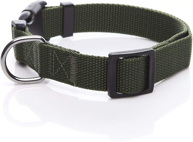 Adjustable Nylon Dog Collar, pet Collar 1 Inch 3/4 Inch 5/8 Inch Wide, for Large Medium Small Dogs