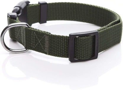 Adjustable Nylon Dog Collar, pet Collar 1 Inch 3/4 Inch 5/8 Inch Wide, for Large Medium Small Dogs