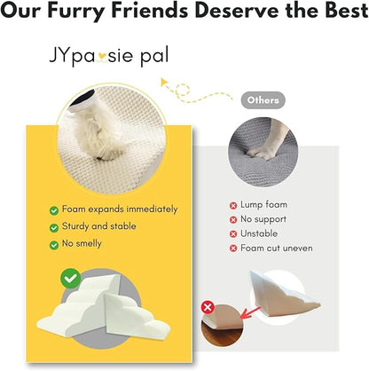 Dog Stairs for Small Dogs 5 Tiers Step,White,5 Steps