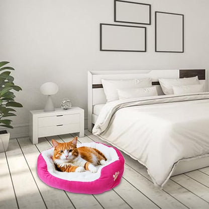 Barelove Round Dog Cat Beds Mattress Washable Pads Room