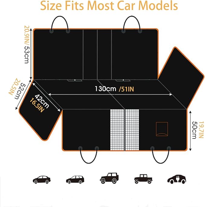 Dog Car Seat for Back & Trunk & Passengers Seat