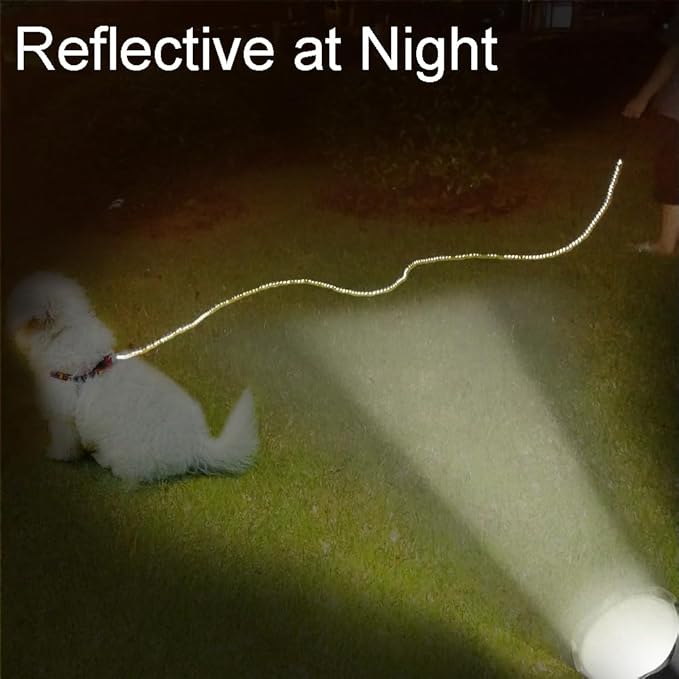 Long Leash for Small Dogs 8FT/12FT/20FT/30FT/50FT/65FT/75FT/100FT Reflective