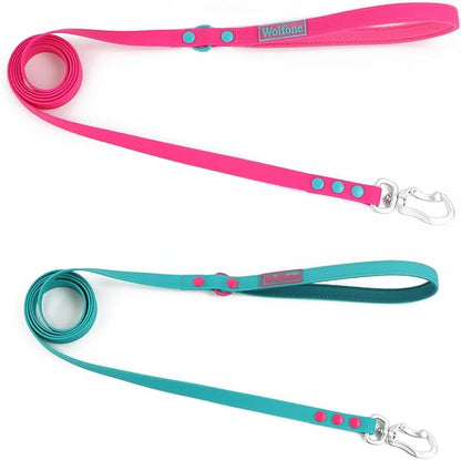 Waterproof Dog Leash Carabiner Leash for Dogs Soft 5ft*15mm*2.0mm Viridian