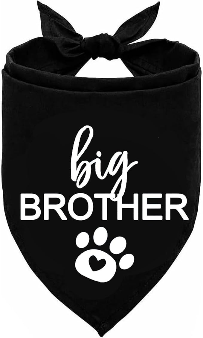 Big Brother Dog Bandana Pet Scarf Dog Pregnancy Announcement Bandana Pregnancy Reveal to Family Dog Bandana Pet Accessories for Dog Lovers Pregnancy Reveal Ideas