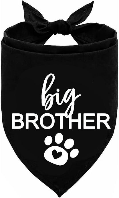 Big Brother Dog Bandana Pet Scarf Dog Pregnancy Announcement Bandana Pregnancy Reveal to Family Dog Bandana Pet Accessories for Dog Lovers Pregnancy Reveal Ideas
