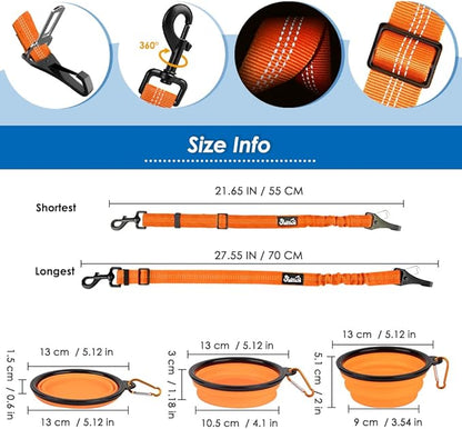 Lukovee Dog Seatbelt Leash for Cars 2 Pack