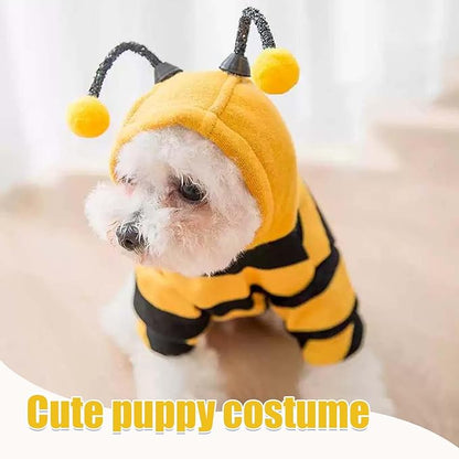 Pet Dog Bee Costume Dog Clothes for Small Dogs Cute Funny Bee Hoodies Pet Easter Halloween Party Supplies for Small Dogs Cats