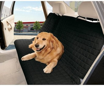 Elegant Comfort Quilted Design%100 Waterproof Premium Quality Bench Car Seat Protector Cover (Entire Rear Seat) for Pets