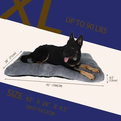 Dog Crate Beds for Large Dogs 42 inch 42x28 Light