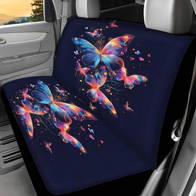 Car Rear Seat Covers Set for Womens 2 Pcs