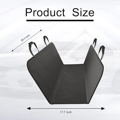 Ajxn Dog Back Seat Cover Protector Waterproof Scratchproof Pack-1 (Black)