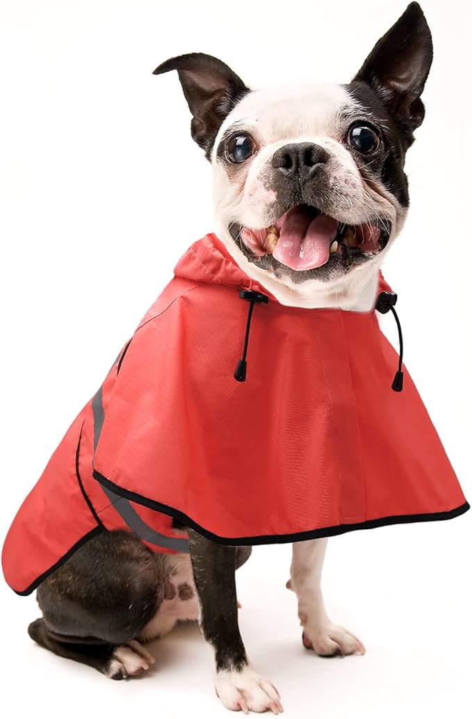 Candofly Dog Raincoat Hooded Poncho