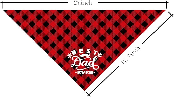 Best Dad Ever Dog Bandana (C5)