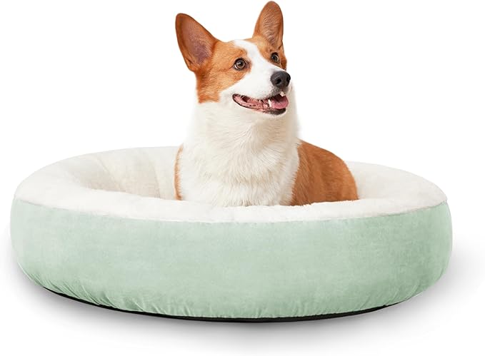 Love's cabin Round Donut Cat and Dog Cushion Bed 25in Pet