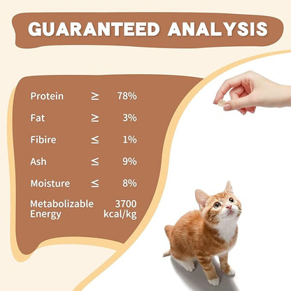 Freeze Dried Raw Cat and Dog Treats, Healthy Limited Ingredient Chicken Cube Weight Control Traing Treats for Small Dogs Cats (Chicken)