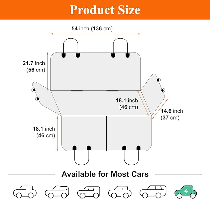 ICWEIMEI Dog Car Seat Cover
