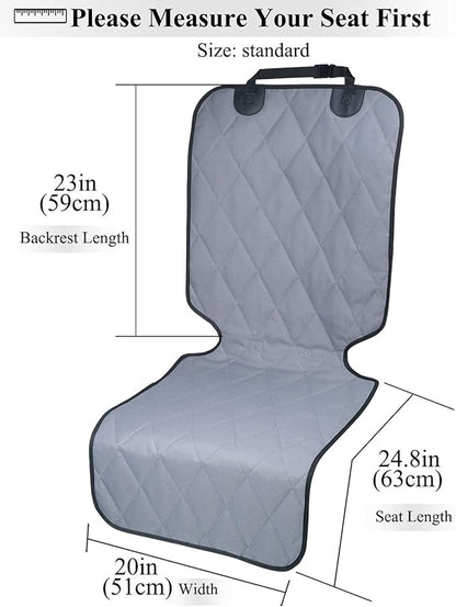VIVAGLORY Front Dog Seat Covers 1PACK No-Skirt 600D Oxford