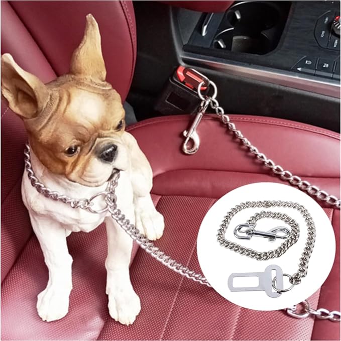 Stainless Steel No chew Dog Car Seat Belt Dogs(60cm)