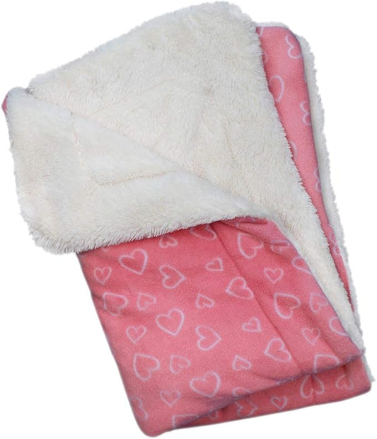 Klippo Dog/Puppy Soft Fleece & Ultra-Plush Blanket ONE Size (Blush of Love)