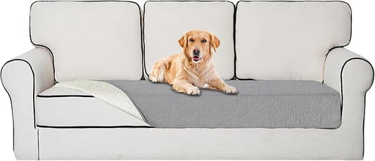 Easy-Going Waterproof Dog Bed Cover Reversible Leak Proof Pet Blanket Replacement Mat for Furniture Washable Couch Cover Sofa Cover for Dogs Cat(30x70 Inch