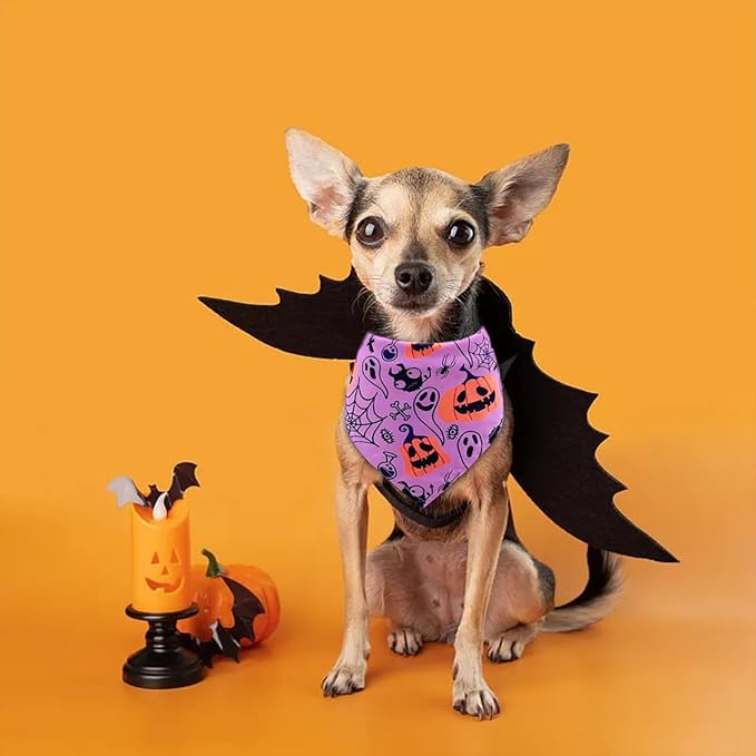 PET SHOW 50 Pack Halloween Small Dog Bandanas