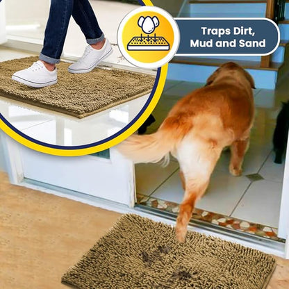 Muddy Mat® AS-SEEN-ON-TV Highly Absorbent Microfiber Door Mat and Pet Rug 59"X24"