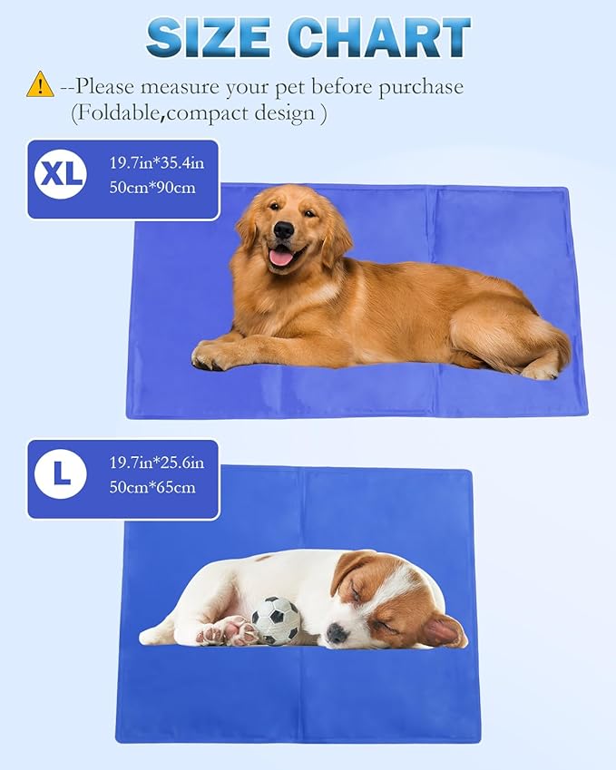 Dog Cooling Mat 20" x 26" Activated