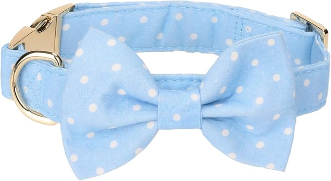 Adjustable Pet Bow Tie and Dog Collar for Small Medium Large Dogs