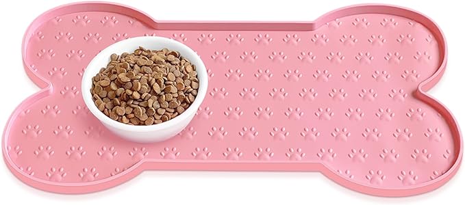 Dog Food Mat Anti-Slip Silicone Dog Bowl Mat