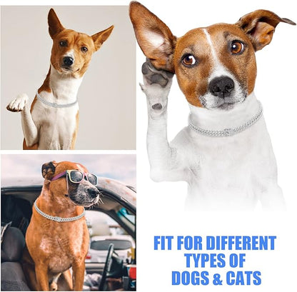 Dog Chain Silver Cuban Collars 28inch)