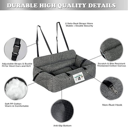 Dog Car Seat 25lbs or 1 Large 60lbs, with