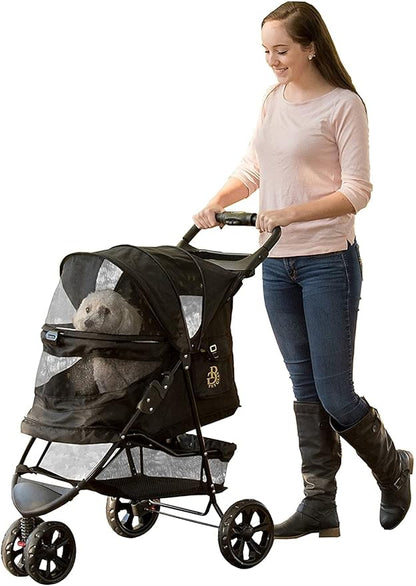 Pet Gear No-Zip Special Edition 3 Wheel Pet Stroller for Cats/Dogs 4 Colors