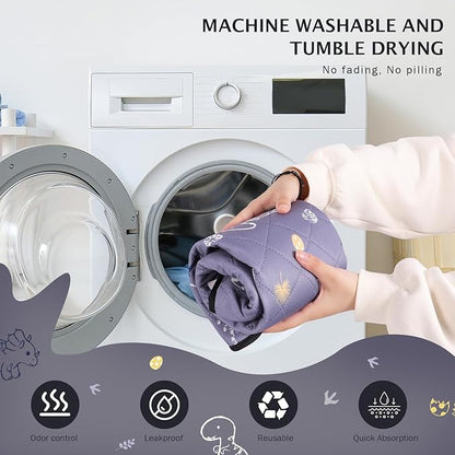 IEUUMLER Washable Pee Pads for Dogs Extra Large 71" x 71" 1 Pack EU007 (Gray 71"X71"-1pcs)