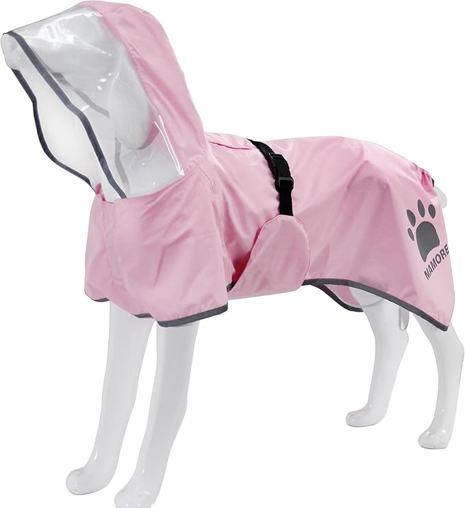 MAMORE Dog Raincoat Hooded Poncho