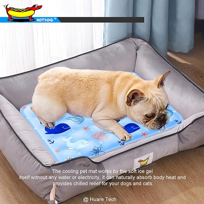HOTDOG Cooling Mat for Pets Cats(20-60Lb) -