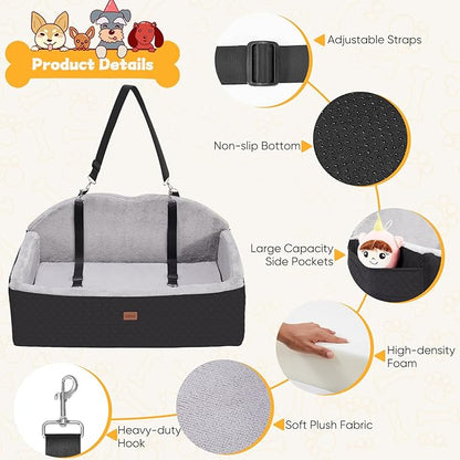 Dog Car Seat for Large Medium Dog 55 lbs 2 Small