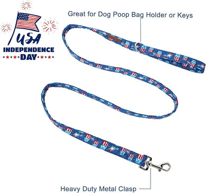 4th of July Dog Leash Match Patriotic Dog Collar 4th of