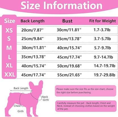 Dog Pajamas Spring Summer Dog Clothes for Small