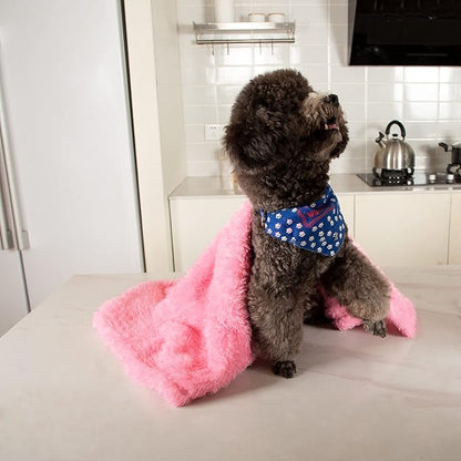 MACEVIA Fluffy Fleece Dog Blankets (24x29 Inch,