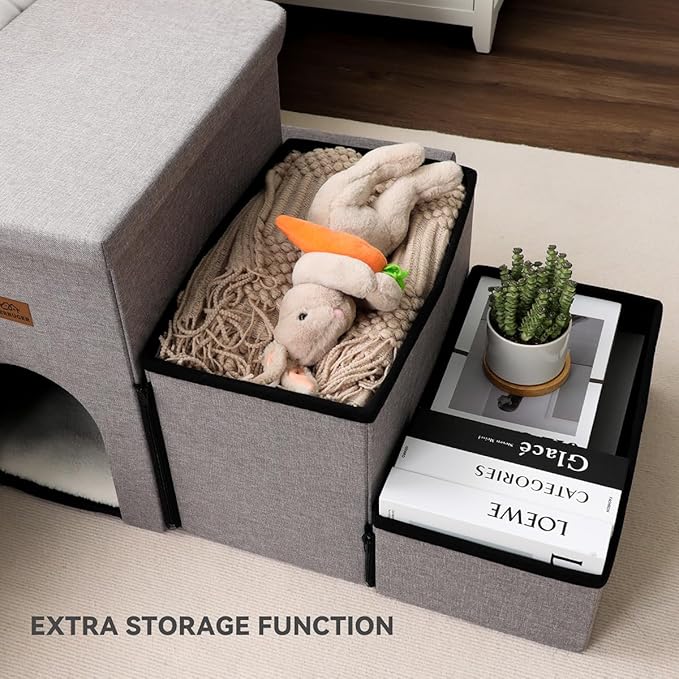 Dog Stairs 17.5"H, Folding 200 lbs 3 Steps