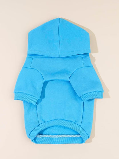 QWINEE Cartoon Bear Print Dog Hoodie Dog Sweatshirt