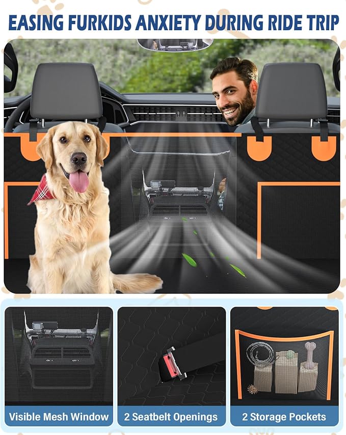 Toffos Trucks Back Seat Extender for Dogs 400lbs, Waterproof F150, Silverado, 1500 Crew