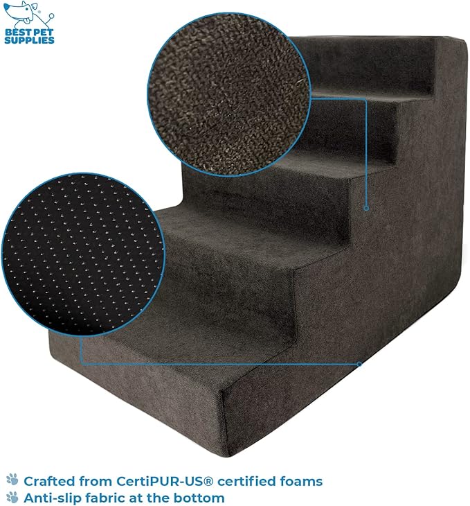 Best Pet Supplies Dog Stairs for Small Dogs & Cats 5-Step