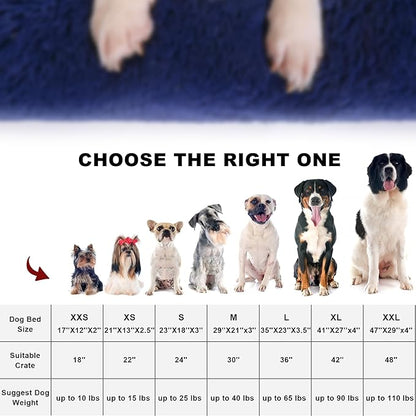 Plush Dog Crate Bed 29"x21")